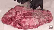 Seasoning The Meat Smoked Reb Bbq GIF - Seasoning The Meat Smoked Reb Bbq Adding Flavor To The Meat GIFs
