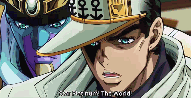 Smiling Star platinum but it's Za Warudo by SebastianAmerican123