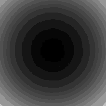 a black background with a white circle in the middle of it