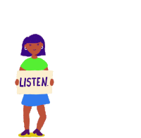 Listen Believe Sticker - Listen Believe Support Stickers