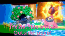 This Is Fine Kirby GIF - This Is Fine Kirby Smash Ultimate GIFs