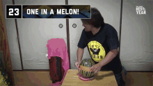 watermelon explosion fall down surprise ouch