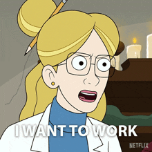 I Want To Work Dr Farrah Braun GIF - I Want To Work Dr Farrah Braun Mulligan GIFs