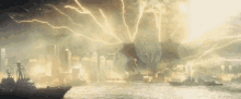 lightning powerful fire power king ghidorah three headed monster