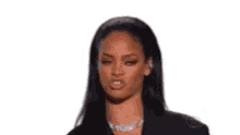 Rihanna Uhm No GIF - Rihanna Uhm No Lip Bite GIFs