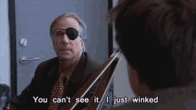wink henry winkler arrested development eye patch you cant see it