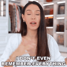 I Dont Even Remember Everything Shea Whitney GIF - I Dont Even Remember Everything Shea Whitney I Cant Remember Anything GIFs