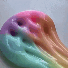 Slime Rainbow GIF - Slime Rainbow Satisfying GIFs