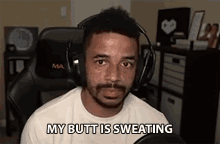 My Butt Is Sweating Evdog805 GIF - My Butt Is Sweating Evdog805 Raynday Gaming GIFs