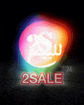 a colorful circle with the words 2sale tm on it