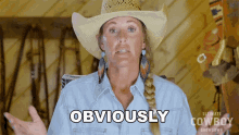 Obviously Jennifer Hudgins GIF - Obviously Jennifer Hudgins Ultimate Cowboy Showdown Season2 GIFs