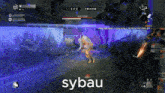 a screenshot of a video game with the word sybau on the bottom right