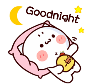 Goodnight Chibi Sticker - Goodnight Chibi Cat Stickers