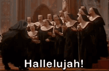 Nun'S Singing Hallelujah GIF