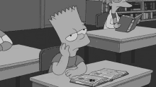 Bored Bart Simpsons GIF - Bored Bart Simpsons The Simpsons GIFs