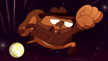 a cartoon character is standing in front of a mirror in a store