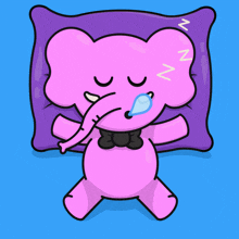 patrick pinkerton pink elephant good night cute