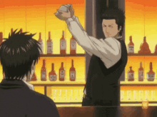 Gintama Bartender GIF - Gintama Bartender Shaking GIFs