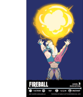 Dnd Fireball Sticker - Dnd Fireball Fire Stickers