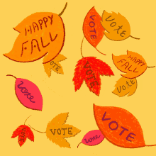 Happy Fall Vote GIF - Happy Fall Vote November GIFs