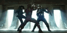 Captain America Civil War Double Team GIF