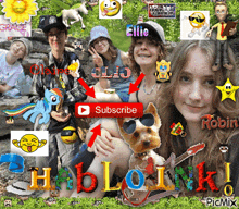 a collage of people with a subscribe button