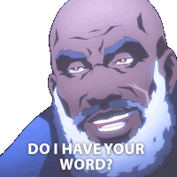 Do I Have Your Word Captain Sticker - Do I Have Your Word Captain Lance Reddick Stickers