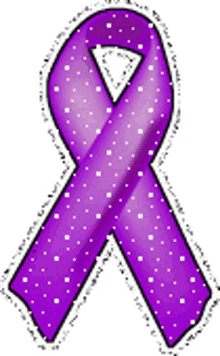 self awareness violet sparkle ribbon