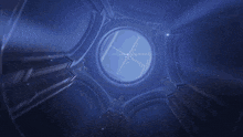 a video game character is being attacked by a glowing star and the word wave is projected on the wall