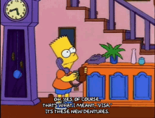 Bart Simpson Visa GIF - Bart Simpson Visa New Dentures GIFs