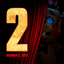 a poster for a movie called five nights at freddy 's 2