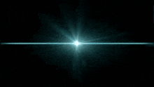 a bright blue light is shining on a black background .