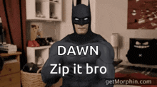 Batman Zip It GIF - Batman Zip It Quiet GIFs