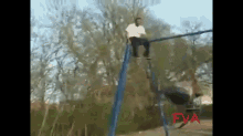 The Wrong Way To Jump Off A Swing GIF