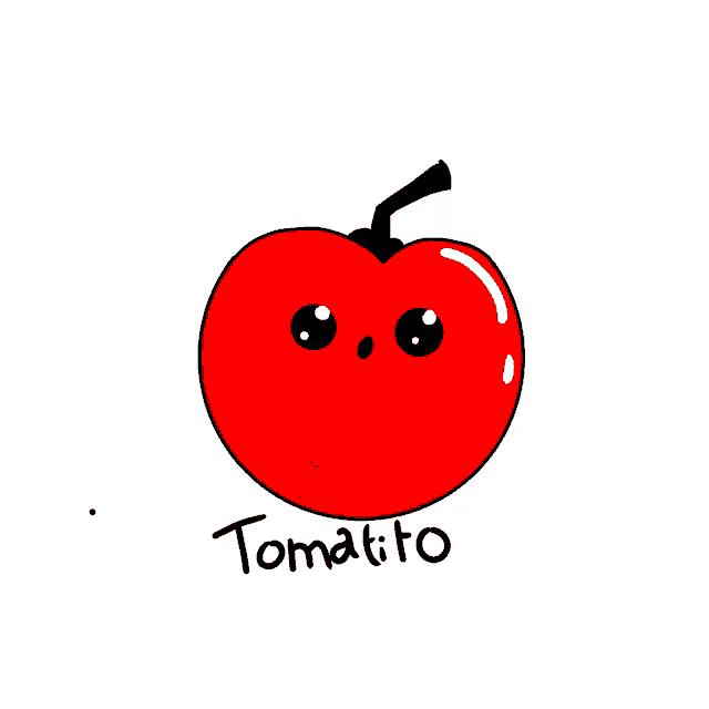 Blushing Tomato | Fruit illustration, Fruit doodle, Mini drawings