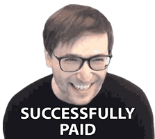 Successfully Paid Thrilled Sticker - Successfully Paid Thrilled Pumped Up Stickers