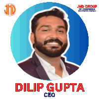 a man with a beard and the name dilip gupta ceo