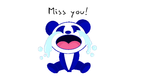 Miss You Sad Sticker - Miss You Sad Crying Stickers