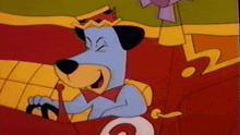 Hanna Barbera Huckleberry Hound GIF - Hanna Barbera Huckleberry Hound Giggle GIFs