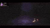a screen shot of a video game with a purple circle in the middle and a character named zason