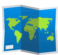 World Map Travel Sticker