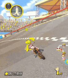 Mario Kart Princess Peach GIF - Mario Kart Princess Peach Banana GIFs