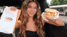 Steph Pappas A And W GIF - Steph Pappas A And W Burger GIFs