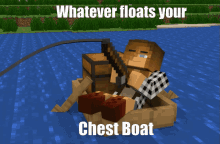 Minecraft Boat GIF - Minecraft Boat Chest GIFs