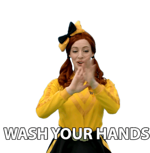 Wash Your Hands Emma Watkins Sticker - Wash Your Hands Emma Watkins The Wiggles Stickers