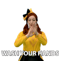 Wash Your Hands Emma Watkins Sticker - Wash Your Hands Emma Watkins The Wiggles Stickers
