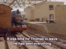 Thomas The Tank Engine Time To Leave GIF - Thomas The Tank Engine Time To Leave I'Ve Seen Enough GIFs