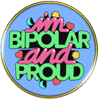 Im Bipolar And Proud Stars Sticker - Im Bipolar And Proud Stars Hearts Stickers