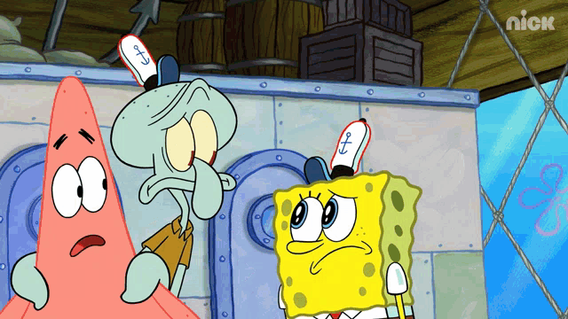 spongebob and patrick kissing