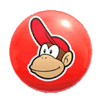 Diddy Kong Balloon Balloon Sticker - Diddy Kong Balloon Diddy Kong Balloon Stickers